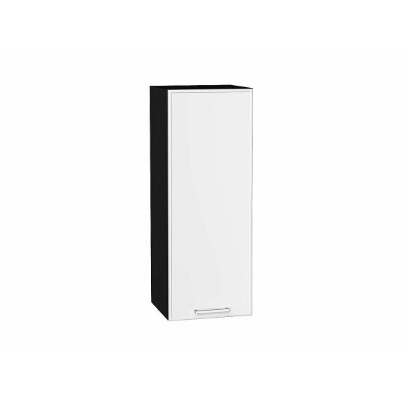Шкаф верхний с 1-ой дверцей Квадро Белый/Graphite 920*350*321