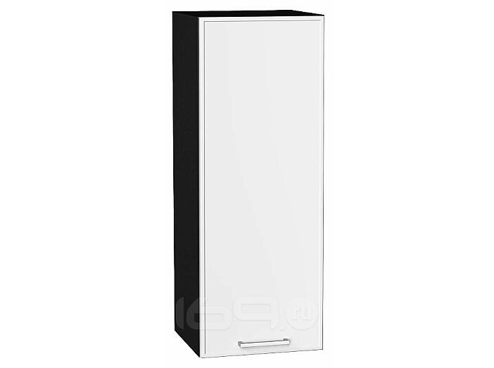 Шкаф верхний с 1-ой дверцей Квадро Белый/Graphite 920*350*321