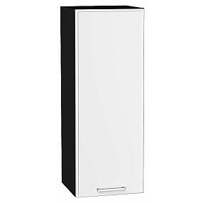 Шкаф верхний с 1-ой дверцей Квадро Белый/Graphite 920*350*321