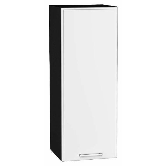 Шкаф верхний с 1-ой дверцей Квадро Белый/Graphite 920*350*321