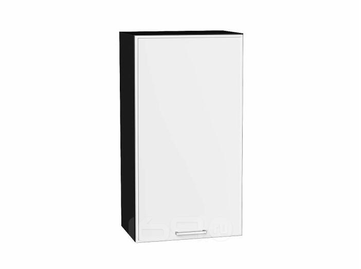 Шкаф верхний с 1-ой дверцей Квадро Белый/Graphite 920*500*321