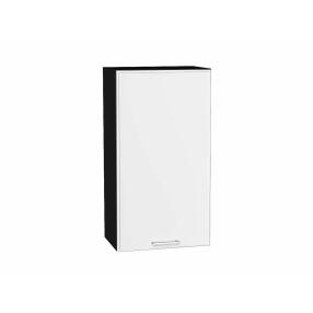 Шкаф верхний с 1-ой дверцей Квадро Белый/Graphite 920*500*321