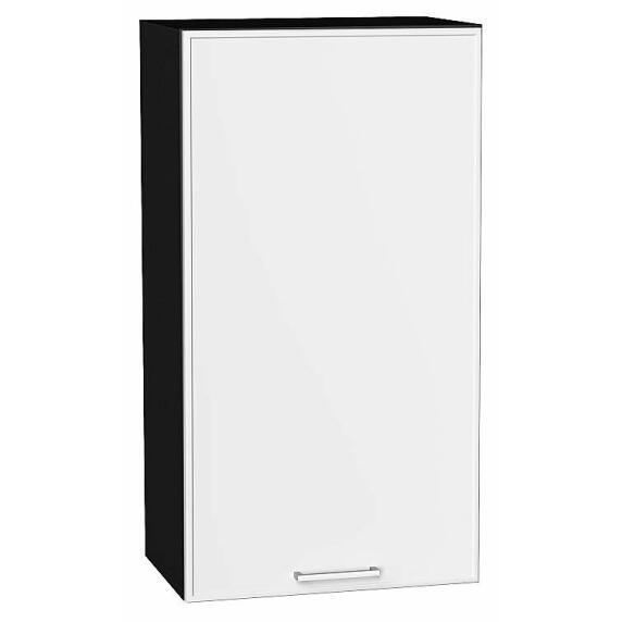 Шкаф верхний с 1-ой дверцей Квадро Белый/Graphite 920*500*321
