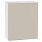 Шкаф верхний с 1-ой дверцей Квадро Кашемир/Белый 716*600*321