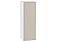 Шкаф верхний с 1-ой дверцей Квадро Кашемир/Белый 920*300*321