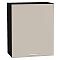 Шкаф верхний с 1-ой дверцей Квадро Кашемир/Graphite 716*600*321