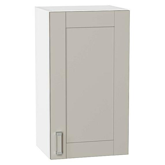 Шкаф верхний с 1-ой дверцей Лофт Grey Silk/Белый 716*400*320