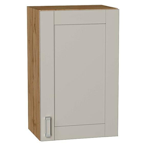 Шкаф верхний с 1-ой дверцей Лофт Grey Silk/Дуб Вотан 716*450*320
