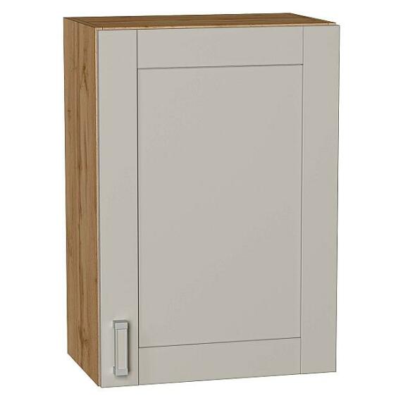 Шкаф верхний с 1-ой дверцей Лофт Grey Silk/Дуб Вотан 716*500*320