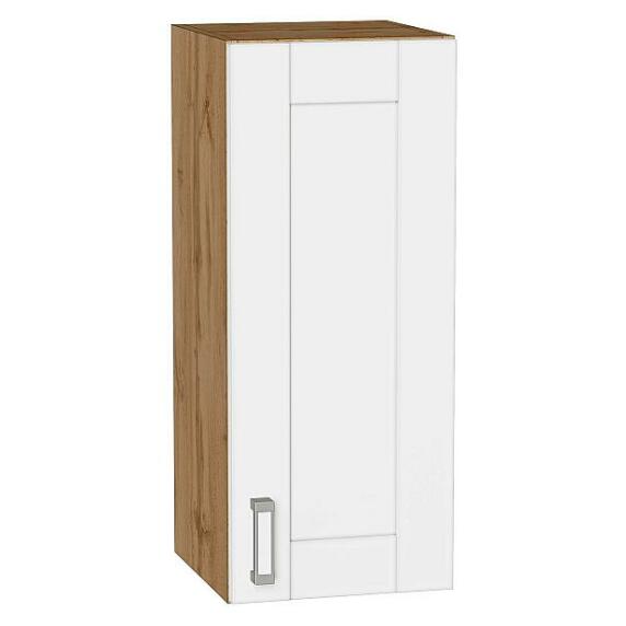 Шкаф верхний с 1-ой дверцей Лофт White Silk/Дуб Вотан 716*300*320