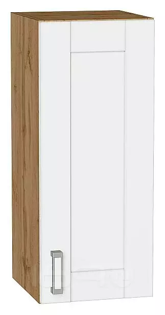 Шкаф верхний с 1-ой дверцей Лофт White Silk/Дуб Вотан 716*300*320