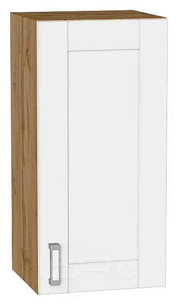 Шкаф верхний с 1-ой дверцей Лофт White Silk/Дуб Вотан 716*350*320