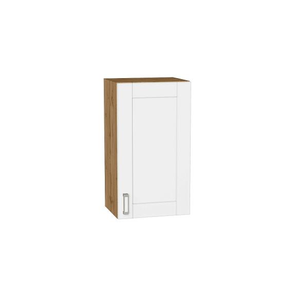 Шкаф верхний с 1-ой дверцей Лофт White Silk/Дуб Вотан 716*400*320
