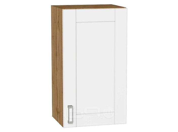 Шкаф верхний с 1-ой дверцей Лофт White Silk/Дуб Вотан 716*400*320
