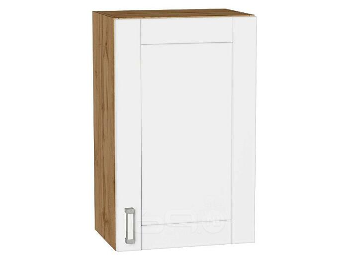 Шкаф верхний с 1-ой дверцей Лофт White Silk/Дуб Вотан 716*450*320