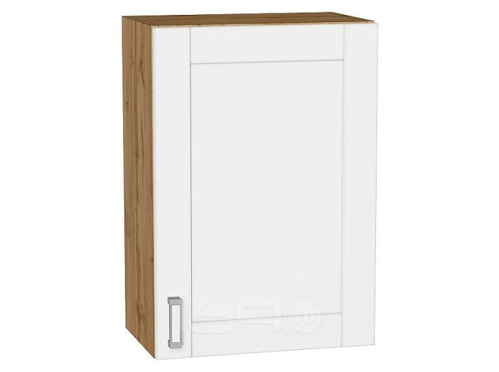 Шкаф верхний с 1-ой дверцей Лофт White Silk/Дуб Вотан 716*500*320