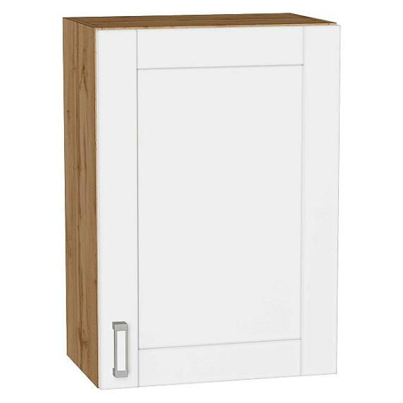 Шкаф верхний с 1-ой дверцей Лофт White Silk/Дуб Вотан 716*500*320