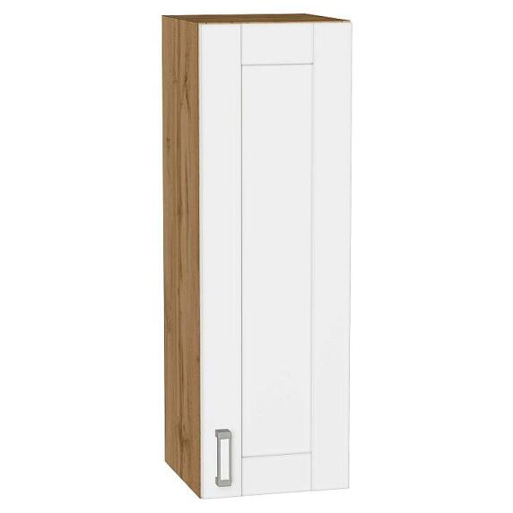 Шкаф верхний с 1-ой дверцей Лофт White Silk/Дуб Вотан 920*300*320