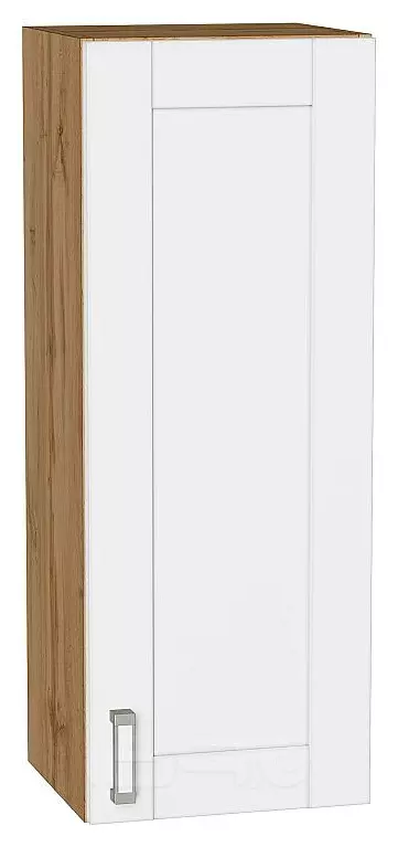 Шкаф верхний с 1-ой дверцей Лофт White Silk/Дуб Вотан 920*350*320