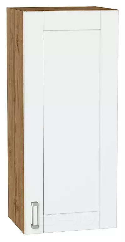 Шкаф верхний с 1-ой дверцей Лофт White Silk/Дуб Вотан 920*400*320