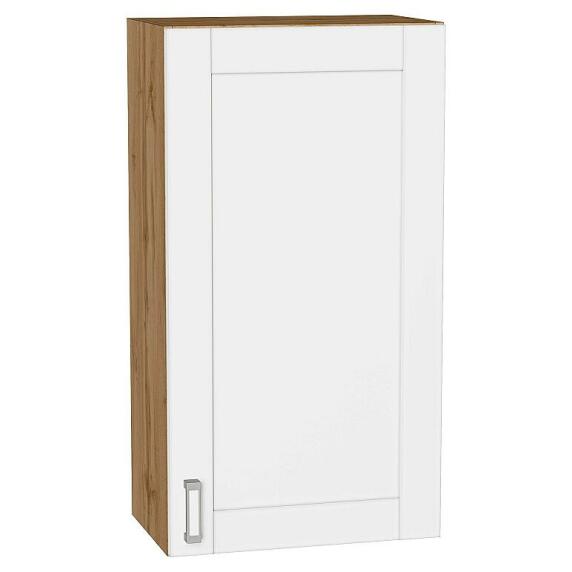 Шкаф верхний с 1-ой дверцей Лофт White Silk/Дуб Вотан 920*500*320