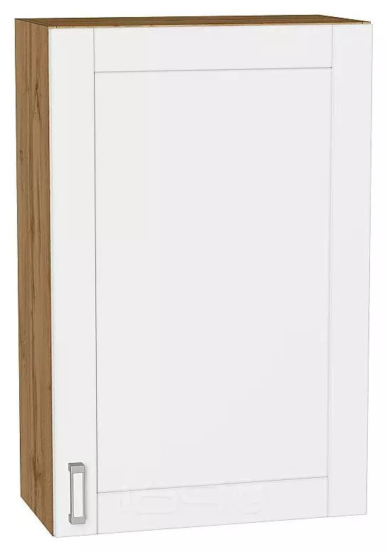 Шкаф верхний с 1-ой дверцей Лофт White Silk/Дуб Вотан 920*600*320