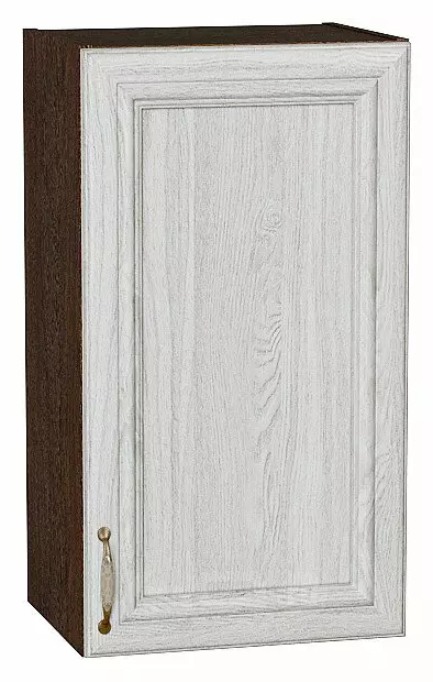 Шкаф верхний с 1-ой дверцей Шале White Dreamline Венге 716*400*320