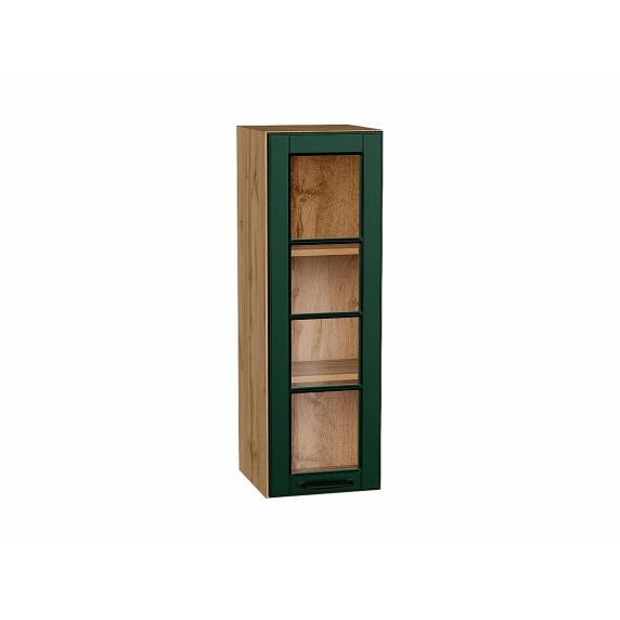 Шкаф верхний с 1-ой остекленной дверцей Дублин Special Green/Дуб Вотан 920*300*318