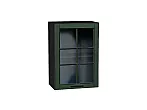 Шкаф верхний с 1-ой остекленной дверцей Дублин Special Green/Graphite 716*500*318