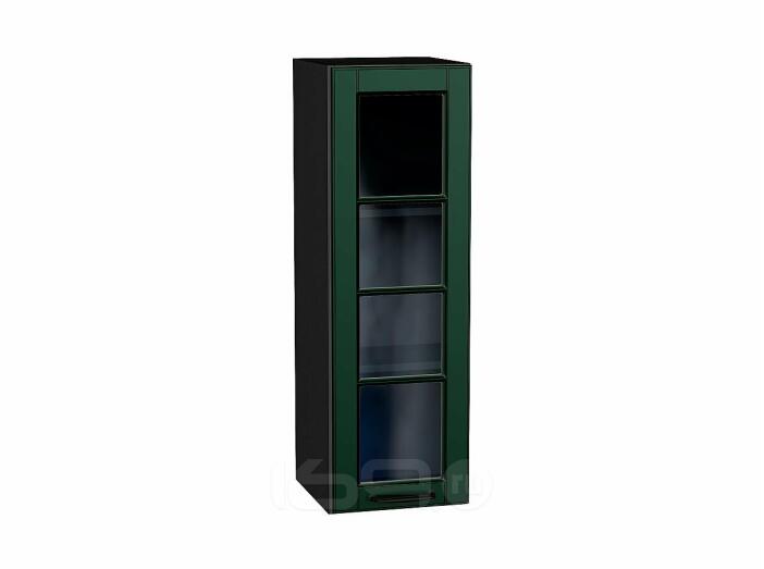 Шкаф верхний с 1-ой остекленной дверцей Дублин Special Green/Graphite 920*300*318