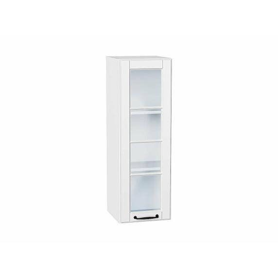 Шкаф верхний с 1-ой остекленной дверцей Дублин Special White/Белый 920*300*318