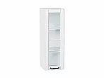 Шкаф верхний с 1-ой остекленной дверцей Дублин Special White/Белый 920*300*318