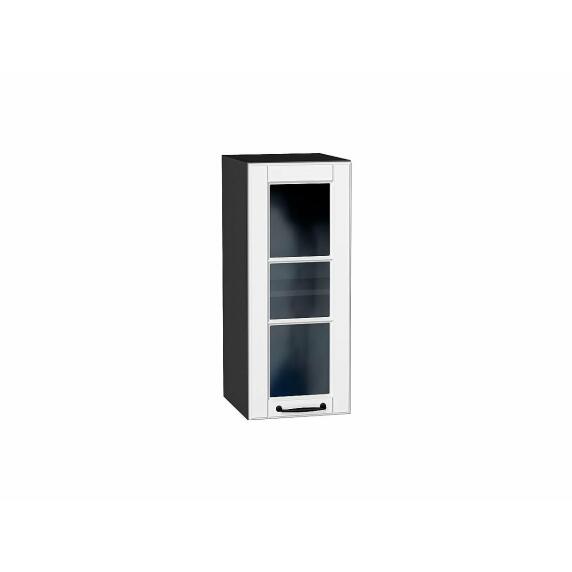 Шкаф верхний с 1-ой остекленной дверцей Дублин Special White/Graphite 716*300*318