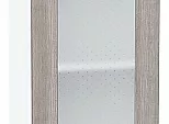 Шкаф верхний с 1-ой остекленной дверцей Лофт Cappuccino Veralinga/Белый 716*400*320