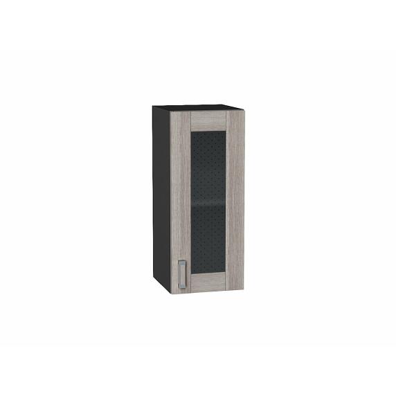 Шкаф верхний с 1-ой остекленной дверцей Лофт Cappuccino Veralinga/Graphite 716*300*320