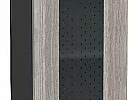 Шкаф верхний с 1-ой остекленной дверцей Лофт Cappuccino Veralinga/Graphite 716*300*320