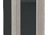 Шкаф верхний с 1-ой остекленной дверцей Лофт Cappuccino Veralinga/Graphite 920*300*320