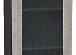 Шкаф верхний с 1-ой остекленной дверцей Лофт Cappuccino Veralinga/Graphite 920*500*320