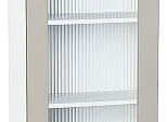 Шкаф верхний с 1-ой остекленной дверцей Лофт Grey Silk/Белый 920*500*320