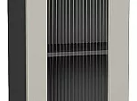 Шкаф верхний с 1-ой остекленной дверцей Лофт Grey Silk/Graphite 716*400*320
