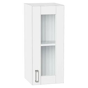 Шкаф верхний с 1-ой остекленной дверцей Лофт White Silk/Белый 716*300*320