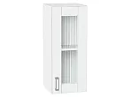 Шкаф верхний с 1-ой остекленной дверцей Лофт White Silk/Белый 716*300*320