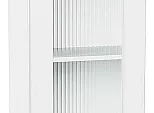 Шкаф верхний с 1-ой остекленной дверцей Лофт White Silk/Белый 716*400*320