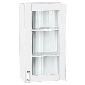 Шкаф верхний с 1-ой остекленной дверцей Лофт White Silk/Белый 920*500*320