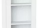 Шкаф верхний с 1-ой остекленной дверцей Лофт White Silk/Белый 920*500*320