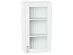 Шкаф верхний с 1-ой остекленной дверцей Лофт White Silk/Белый 920*500*320