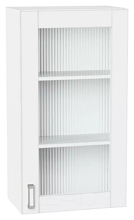 Шкаф верхний с 1-ой остекленной дверцей Лофт White Silk/Белый 920*500*320