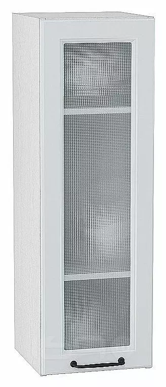 Шкаф верхний с 1-ой остекленной дверцей Ницца Blanco/Белый 920*300*318
