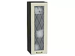 Шкаф верхний с 1-ой остекленной дверцей Ницца Дуб крем/Graphite 920*300*318