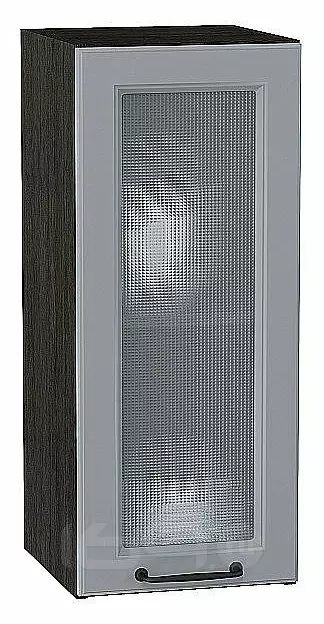Шкаф верхний с 1-ой остекленной дверцей Ницца Magnum/Graphite 716*300*318